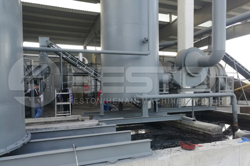 Installation of BST-50 Coconut Shell Charcoal Making Plant