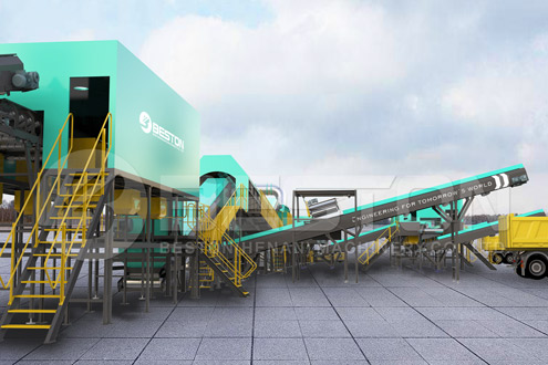 Reasonable Beston Solid Waste Sorting Plant Price